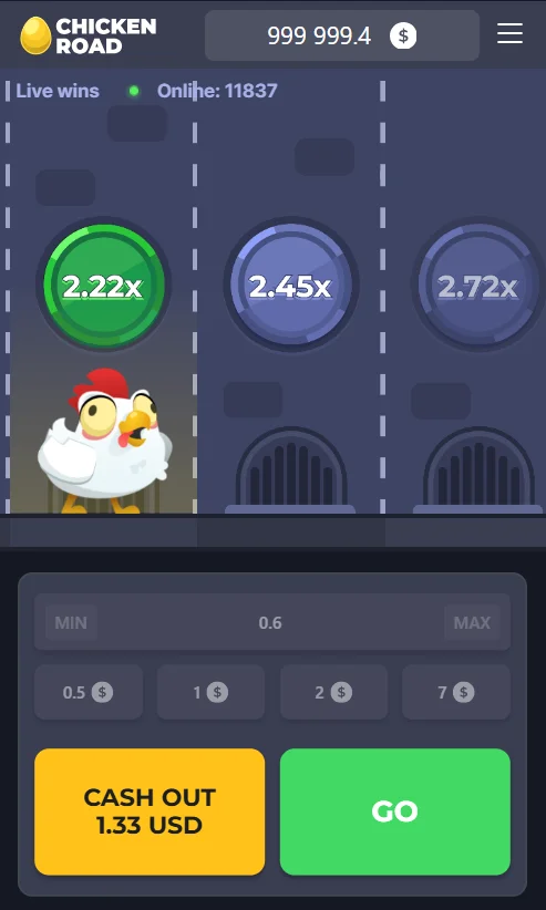 Chicken Road Demo-Spiel
